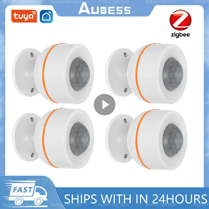AUBESS Tuya ZigBee 3.0 PIR Motion Sensor Smart Detector Built-in Sensor 5V 1A USB Power Wireless Smart Life App