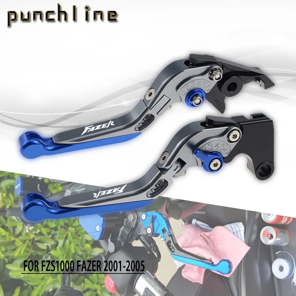 

Fit For FZS1000 FAZER 2001-2005 Folding Extendable Brake Clutch Levers FZS 1000 FAZER CNC Accessories Adjustable Handle Set