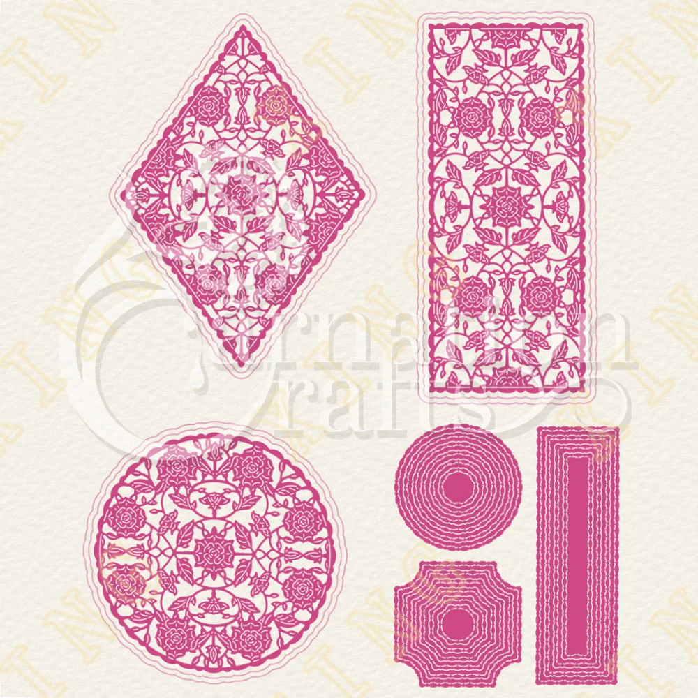 

Metal Cutting Dies Scrapbook Diary Decoration Stencil Embossing Template Diy Greeting Card Handmade Diamond Circle Threadwork