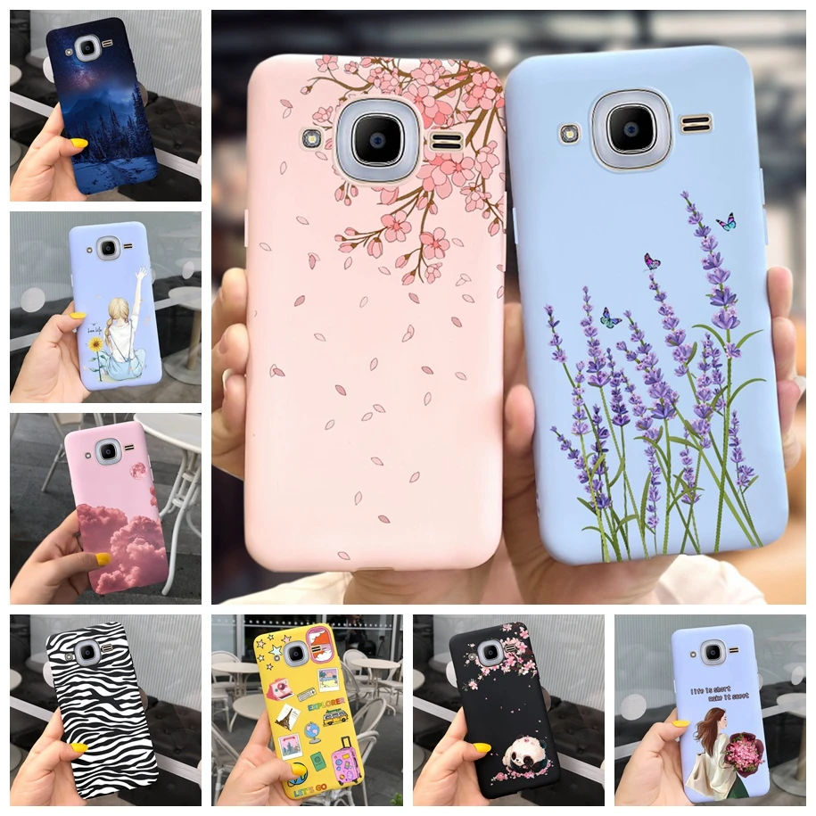 Чехол для Samsung J2 2016, чехол для телефона J210 J210F, популярный силиконовый мягкий чехол с цветочным рисунком для Samsung J2 Pro J 2 2015, чехол