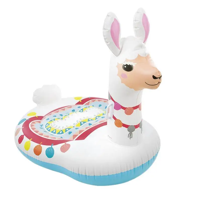 

Pool Party Inflatable Alpaca Pool Float Floating Water Hammock Float Lounger Floating Toys Rideable Blow Up Summer Pool Toy