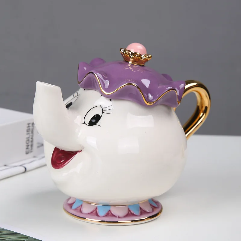 2022 мультяшный горшок для чая Красавица кружка миссис стеклянный один набор милый