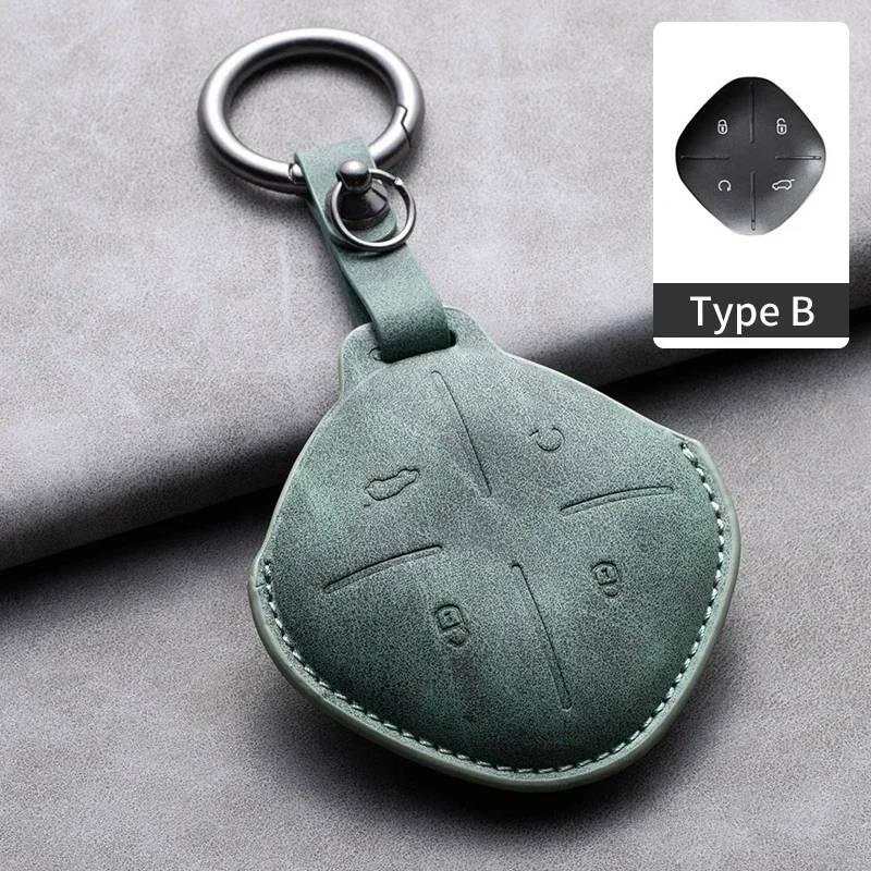 

Кожаный чехол для автомобильного дистанционного ключа для Chery Jetour Dashing X-1 Plus DTC IDM 2022 2023, защитный брелок для ключей
