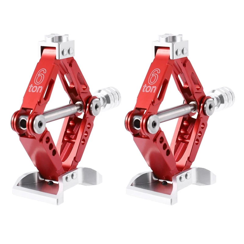 

2X RC Car 1:10 Scale Adjustable Metal Scissor Jack Tool For RC Crawler Axial SCX10 Traxxas TRX4 Tamiya CC01 D90
