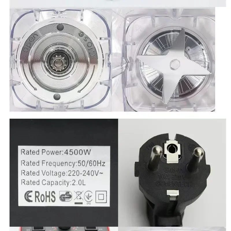 Зеркальная дробилка для сока 220 В 2000 Вт