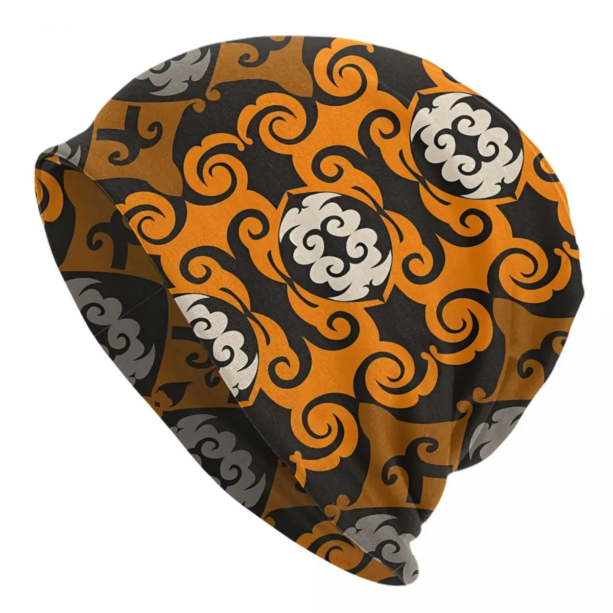 Осенние женские тонкие облегающие шапки Dayak с этническим рисунком