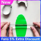 1 шт. новая миниатюрная акриловая Скалка, ролик для помадки, антипригарный, длина 6,5 дюйма, диаметр 0,52 дюйма, для выпечки грубой глины, для пиццы