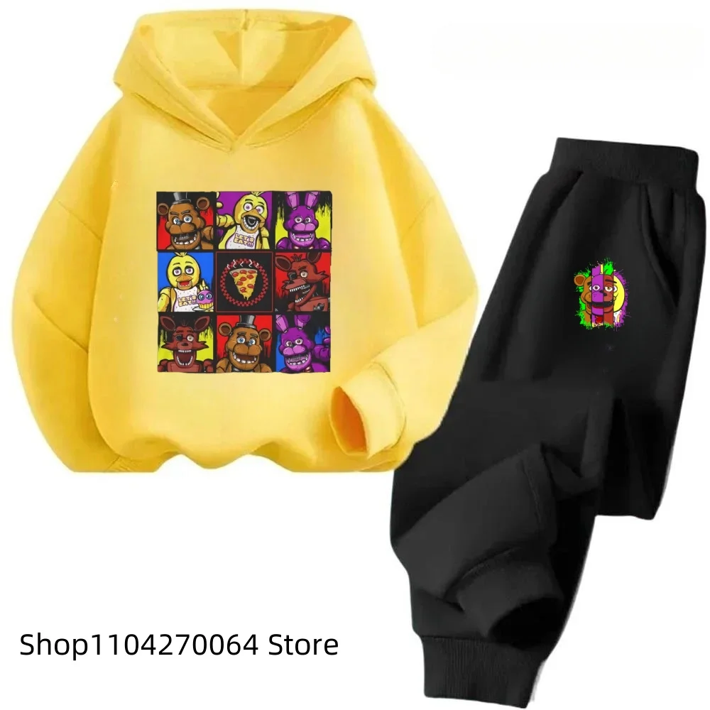 Детская одежда Five Nights At Freddys детский комплект с капюшоном свитер в стиле аниме FNAF