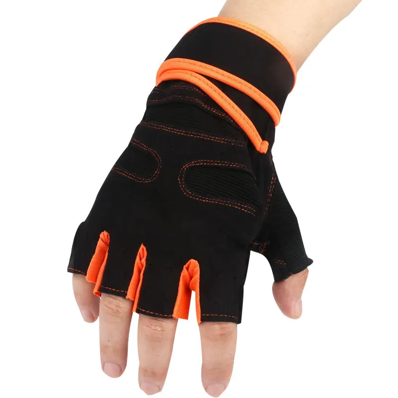 

Weightlifting Men/Women Half Finger Gloves Gym Workout Training Bodybuilding Gloves Dumbbell Fitness Half Finger Gloves