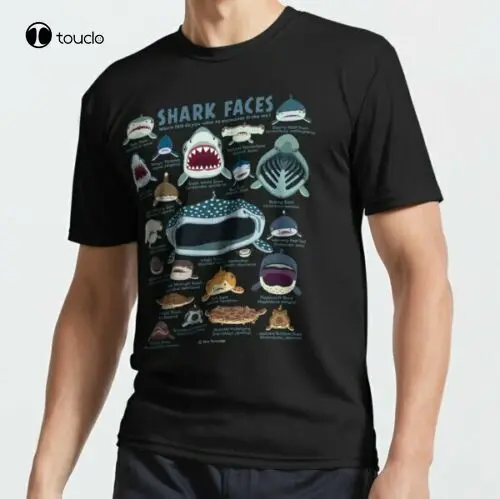 

New Limited New Shark Faces Classic T-Shirt Size S To 5Xl Tee Shirt Unisex