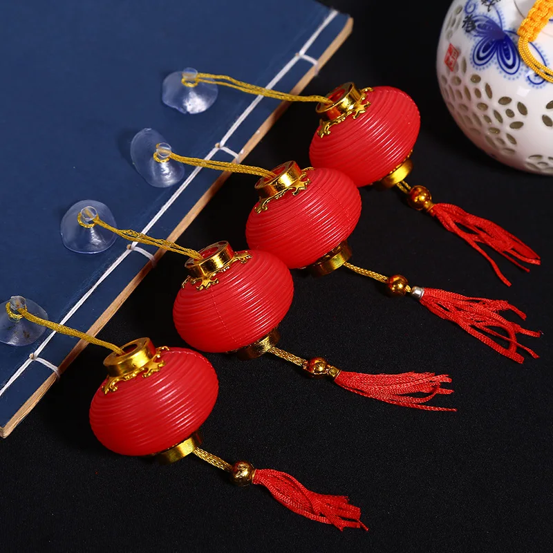 30pcs Plastic Chinese new year Small Hanging Decorative latern 2023 Spring Festival Home Garden decor China style Event supply