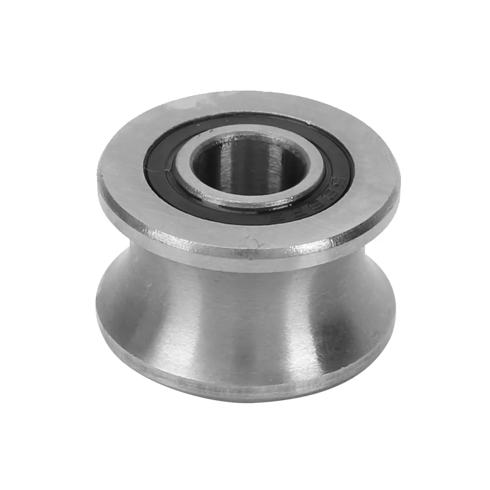 

U22 U Shaped Round Bottom Track Groove Pulley Bearing Sliding Rollers Bearing 8*22.5*14.5mm Pulley Bearings Pulley Bearings