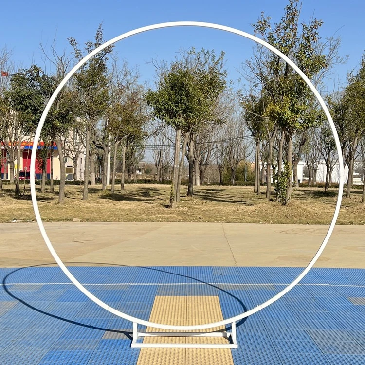 

2Pcs Metal Round Stand Wedding Banquet Arch Circle Balloon Flower Background Arch Frame Birthday Party Decoration Baby Shower