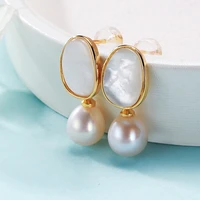 100 genuine pearls stud earrings fashion natural freshwater pearl earrings jewelry gifts for women romantic wedding accessories