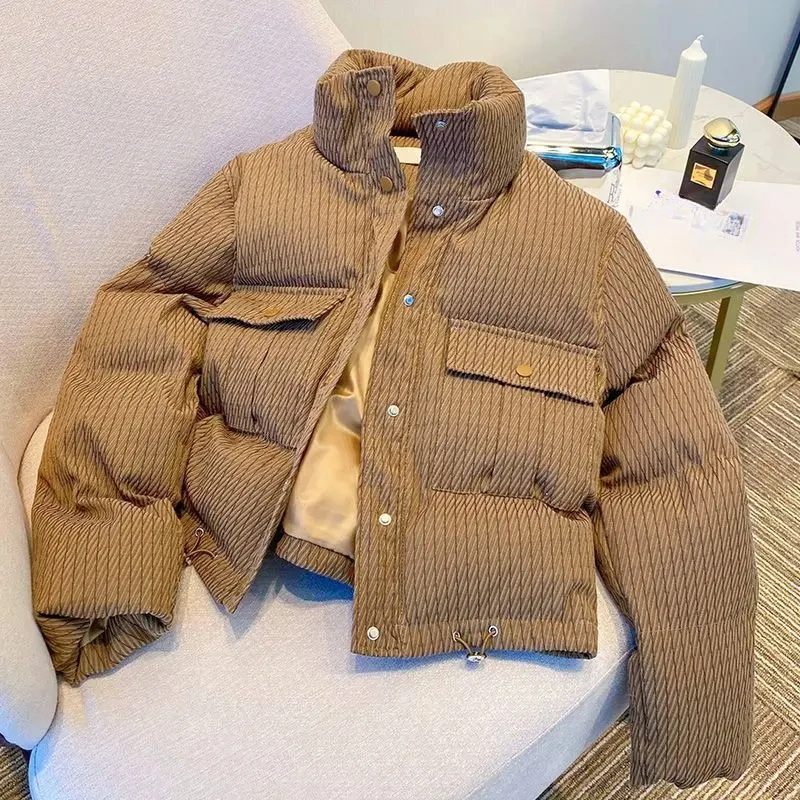 Короткая повседневная одежда с хлопковой подкладкой женская корейская версия