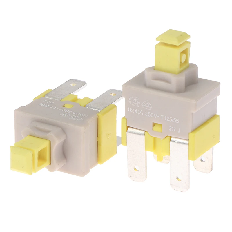 

E-Switch PA512C Self-locking Switch 4pin Dishwasher Vacuum Cleaner Power Button