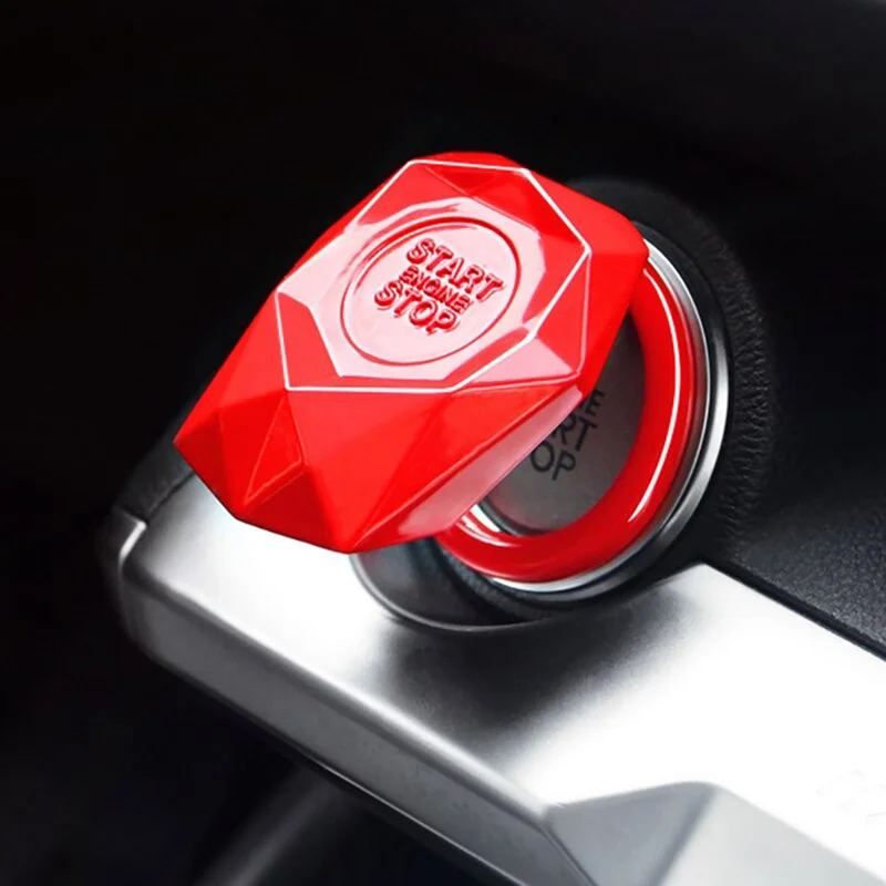

Car accessories push to start button cover car decal