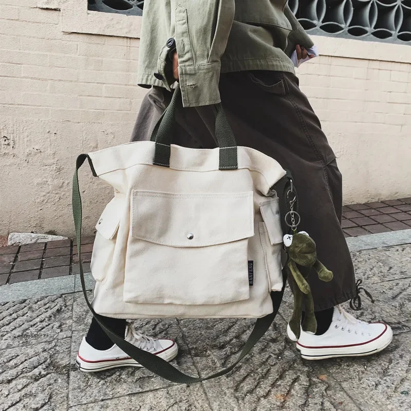 

Fashion Women's Luxury Design Handbags New Large Capacity Canvas Shoulder Bags High Quality Casual Messenger Bags Big Tote