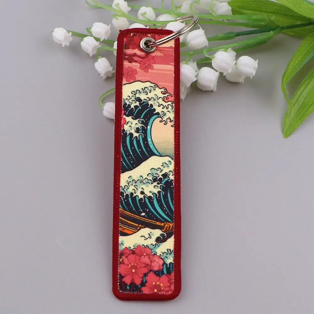 3 шт. тканевый брелок с цветком вишни волнистый дракона Tianguan для ключей подарки