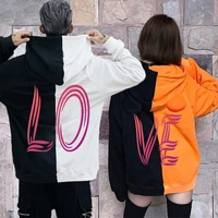 couples matching hoodies love heart print kawaii sweatshirts couples matching set girlfriend boyfriend lovers funny hoodie