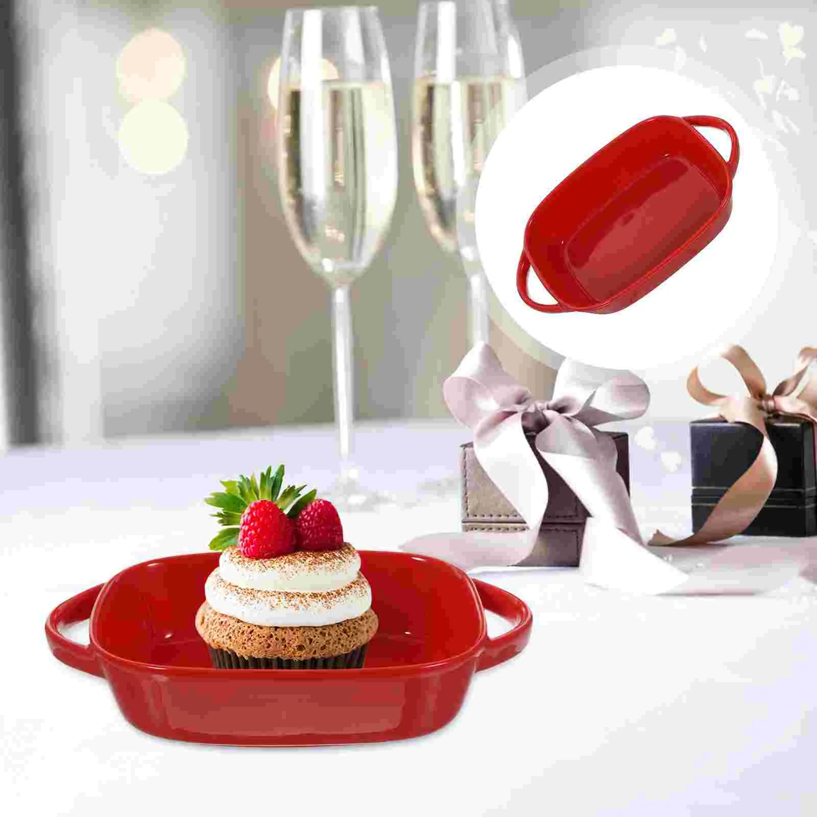 

Ceramic Baking Tray Restaurant Baking Dish Salad Storage Bowl Hotel Ceramic Bakeware