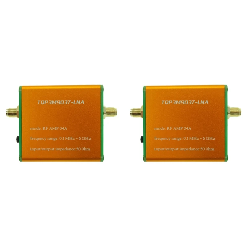

2X 100K-6Ghz All Band Amplifier HF FM VHF UHF RF Preamplifier High Linearity Ultra-Low Noise Gain Amplifier