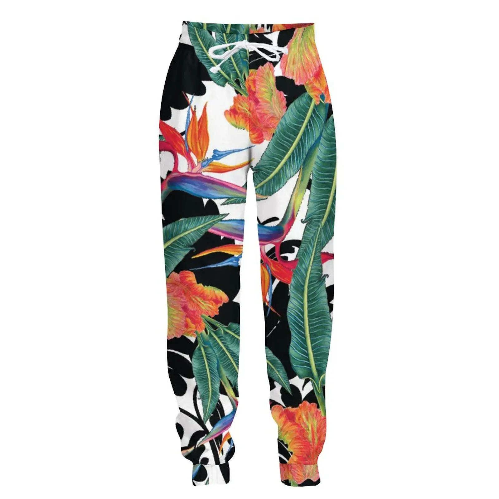 

Jumeast Jogger Casual Sweatpants Baggy Pants For Men Black White Cartoon Flowers Plants Mens Straight Pants Tracksuit Trousers