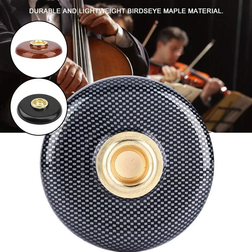 Cello Endpin Stopper Black Anti-Slip Mat Endpin Stand Rest Holder Round Pad Accessories Support For Cello Music Accesoriz B2Q1 enlarge
