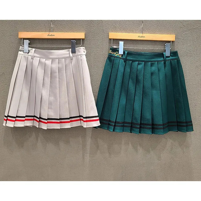 Women's Pleated Solid School Uniform Skirt