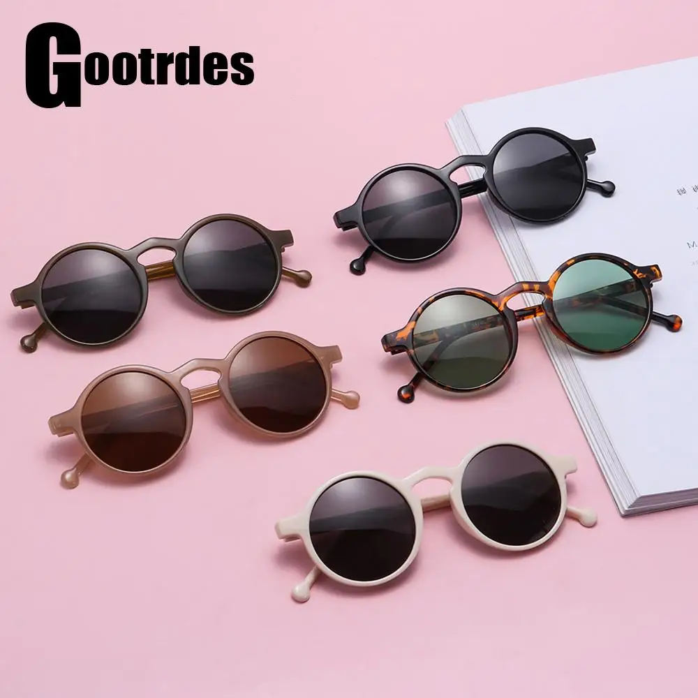 

2022 Summer New Sunglasses for Women Brand Designer Vintage Round Frame Sun Glasses UV400 Sun Shades Fashion Leopard Eyewear