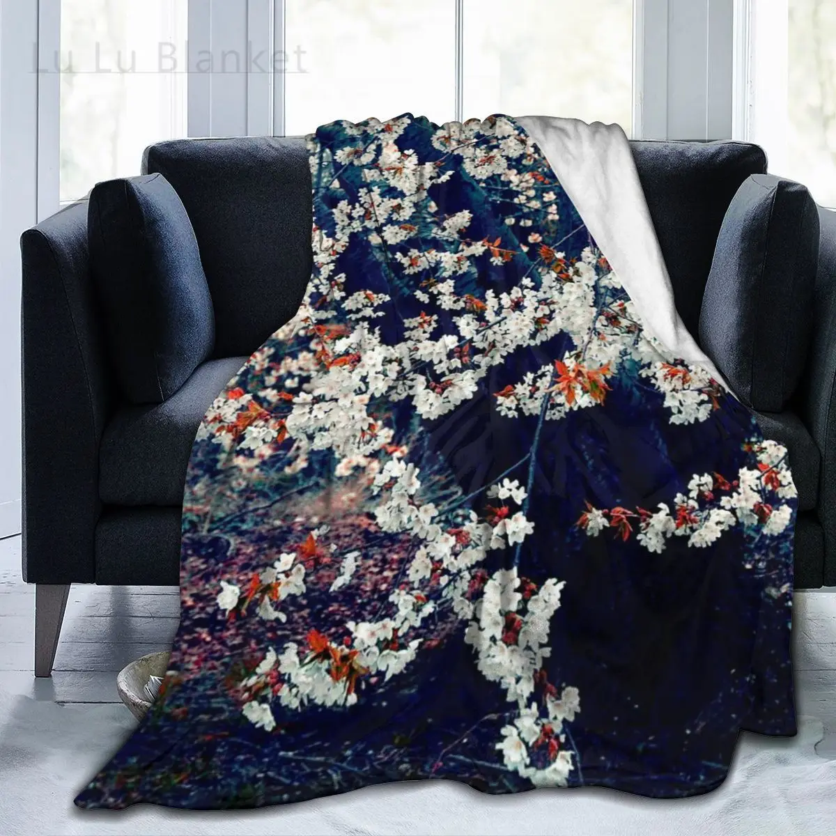 

Cute 3D Flowers Printing Flannel Blanket Sheet Bedding Soft Blanket Bed Cover Home Textile Decoration Blanket