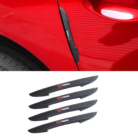 Для Mazda Emblem CX7 MX5 RX7 5 6 Axela Protege Atenza CX3 CX-5 CX-9 RX-8 626 4 шт. защитные наклейки на край двери автомобиля, аксессуары