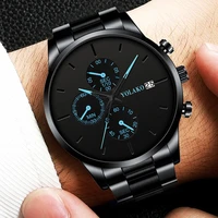popular watch for mens colored pointer fashion watches steel belt luxury brand original free shipping clock quartz wristwatches