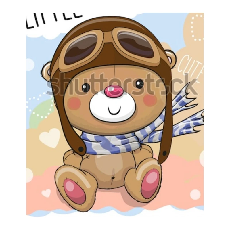 Металлические штампы для резки мультяшного медведя-пилота скрапбукинга новинка