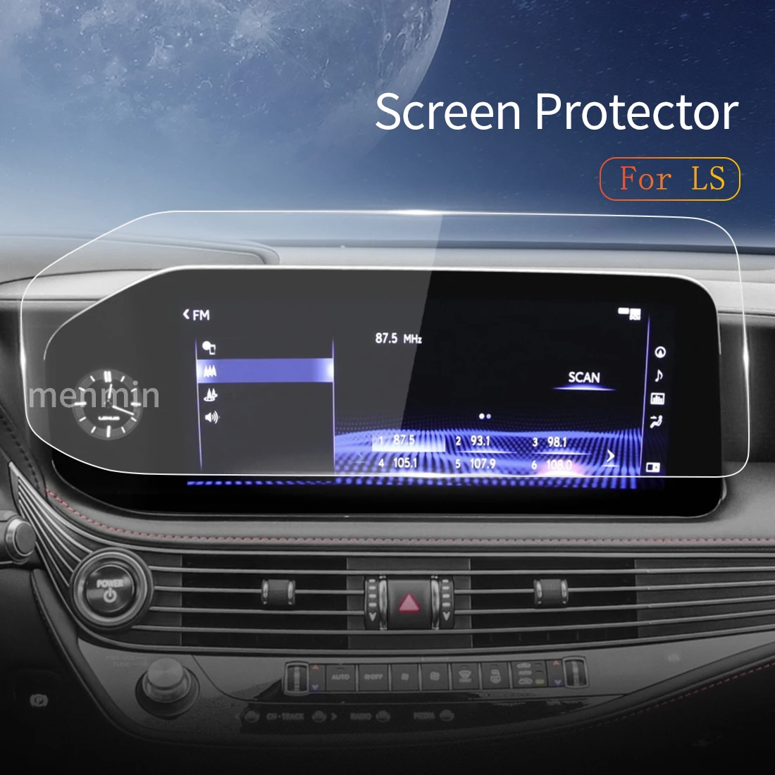 

Автомобильные наклейки, защита экрана Carplay для LEXUS LS 2023 защитная пленка из закаленного стекла, GPS навигация, автомобильный аксессуар