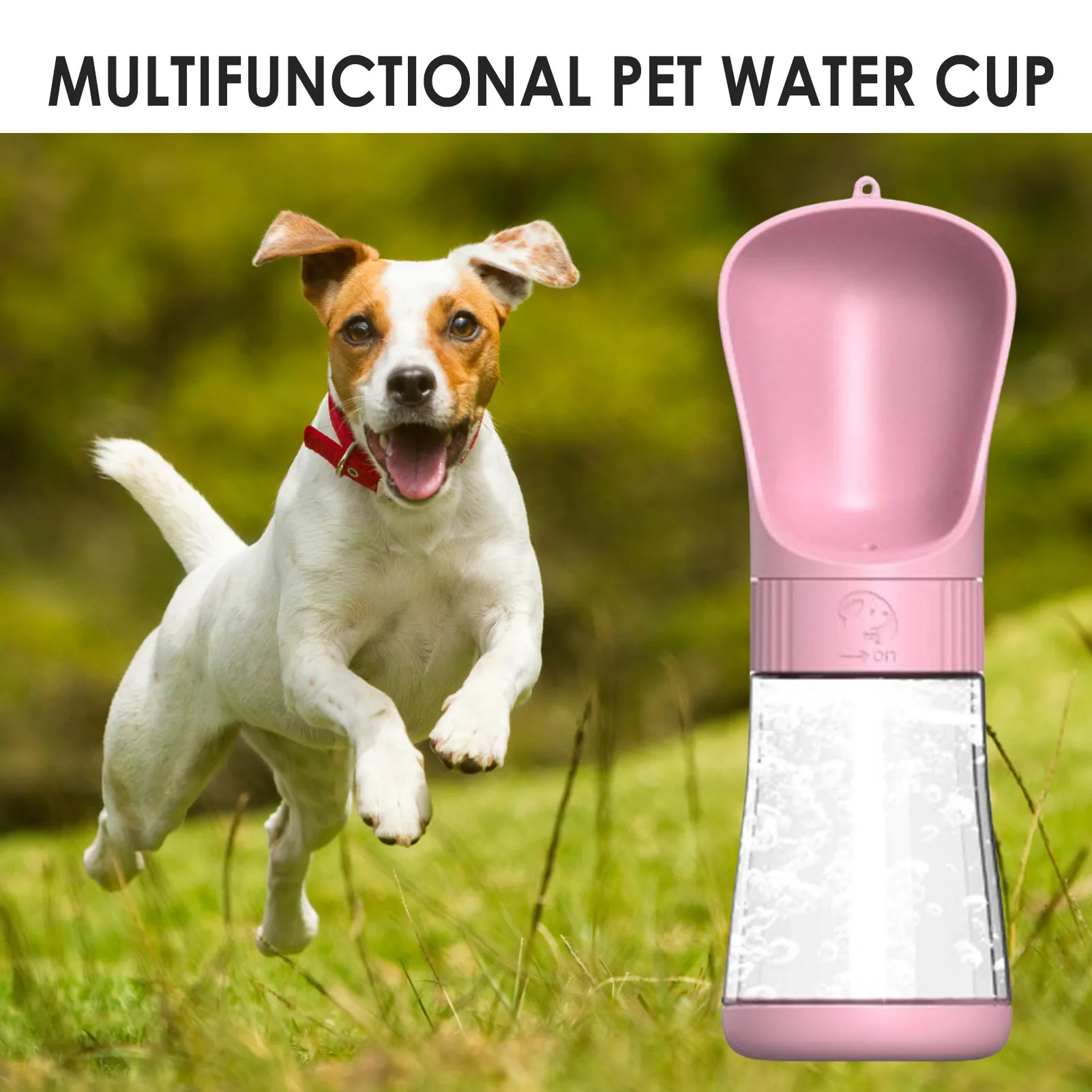 Переносная бутылка для воды домашних животных складной дозатор прогулок с