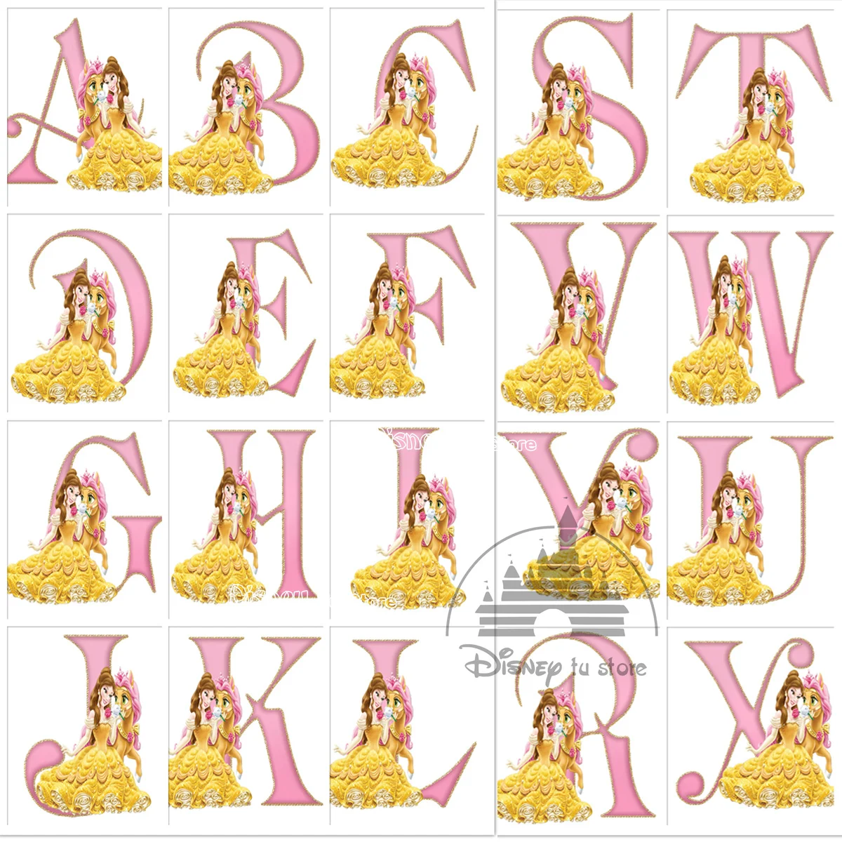 

Diy Disney Personalized Beauty And The Beast Custom Name Diamond Painting Letter Princess Belle 5d Diamond Embroidery Home Decor