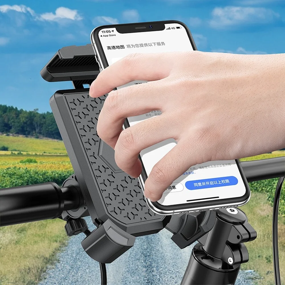 Bicycle Motorcycle Phone Holder for 4.5-7inches Mobile Phone Bike Motor Holder Bracket for iPhone Andriod Bracket Grip Mount