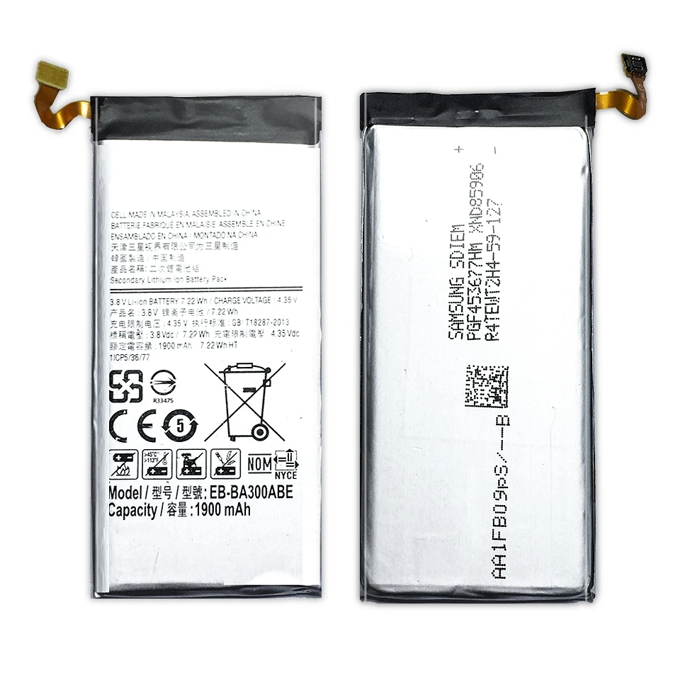 

Replacement Battery EB-BA300ABE for SAMSUNG GALAXY A3 2015 A3009 A300 A300X A300H A300F A300FU A300G A300M A3000 1900mAh