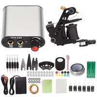 coil tattoo machine kit tattoo kit clip cord grommet foot pedal practice skin power supply for home for tattoo salon