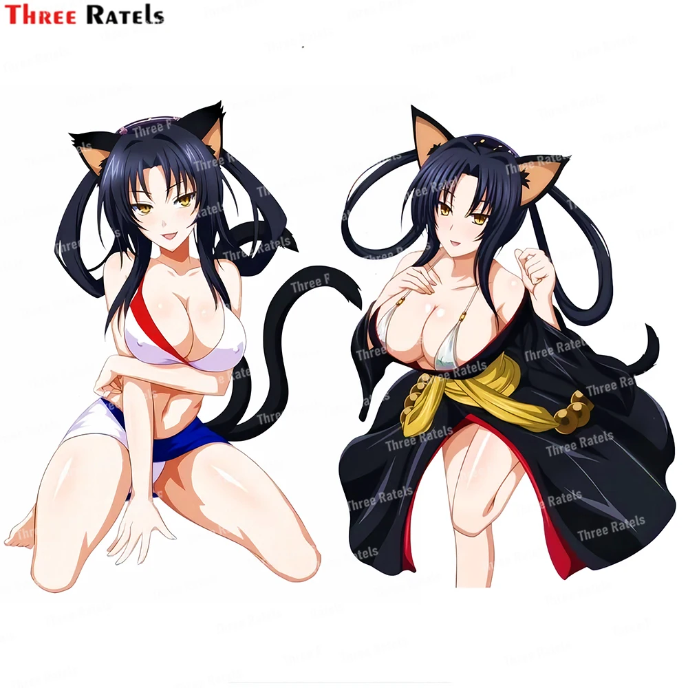 

Аниме наклейки и наклейки Kuroka для ноутбука, багажа, скейтборда Three Ratels J324, виниловый водонепроницаемый материал
