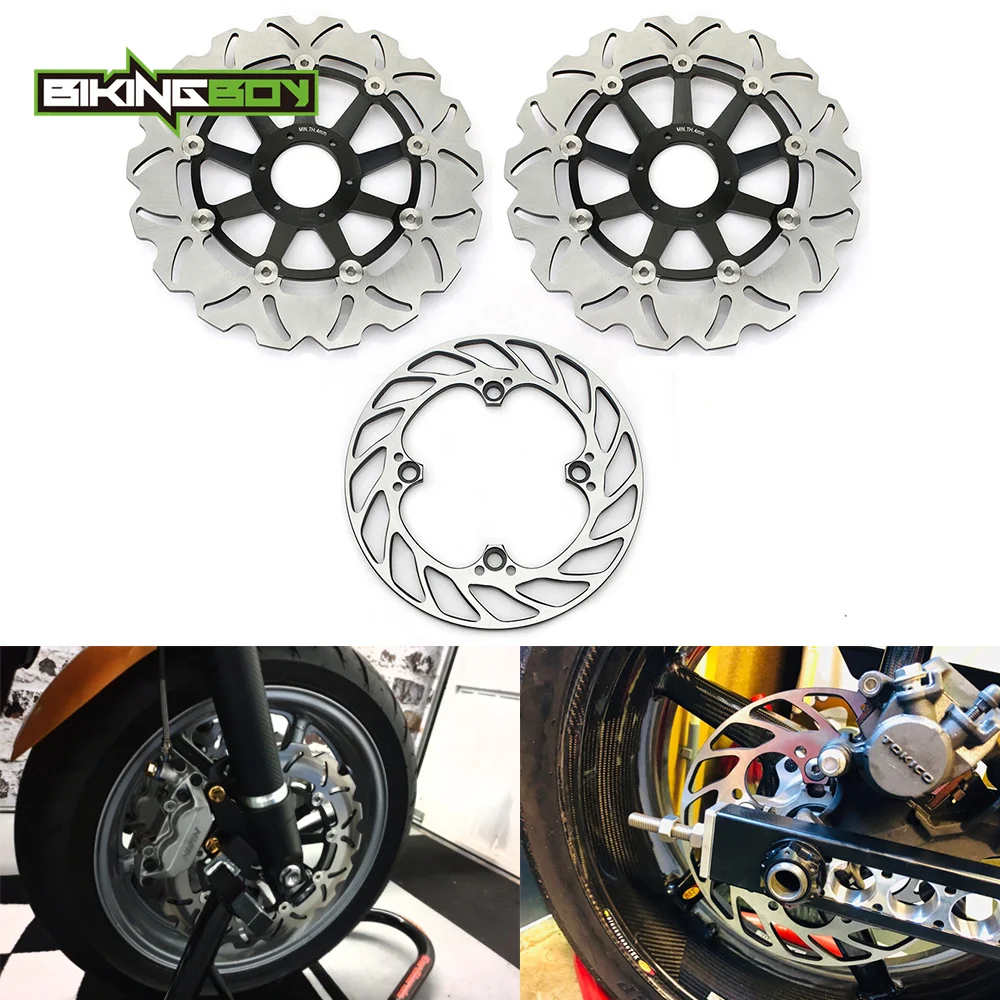 Фото Тормозные диски BIKINGBOY для Honda CBR900RR Fireblade 92-03 (передние и задние) – комплект №4
