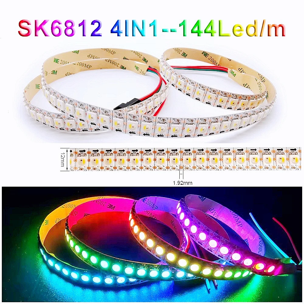 SK6812 Светодиодная лента RGBW 4 в 1 5 В Аналогичные WS2812B 234 м 30 60 144 светодиодов