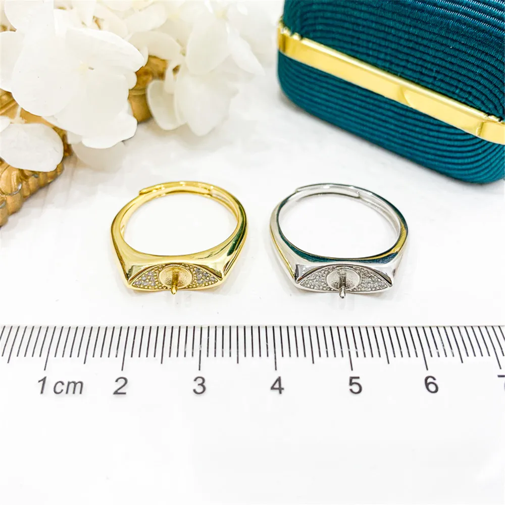 New Arrival Ring Mountings Base Findings S925 Sterling Silver Adjustable Ring Jewelry Setting Parts Fittings Diy Jewelry Making