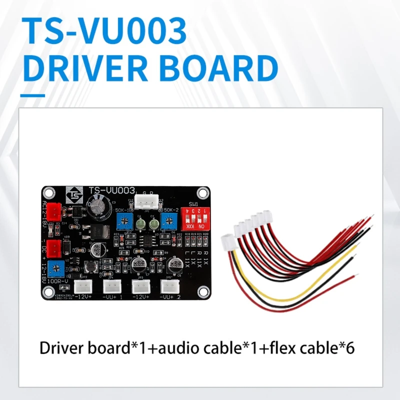 

Panel VU Meter Driver Board PCB Board Tube Amplifier DB Level Ammeter High Precision Power Amp Stereo Module 12-18V