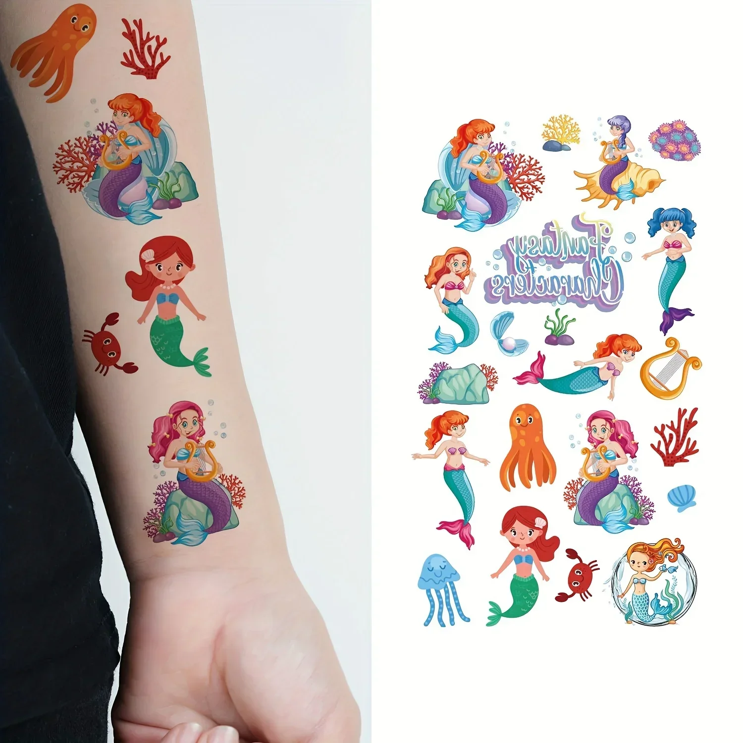 30 шт./набор маленькие временные Мультяшные татуировки для детей