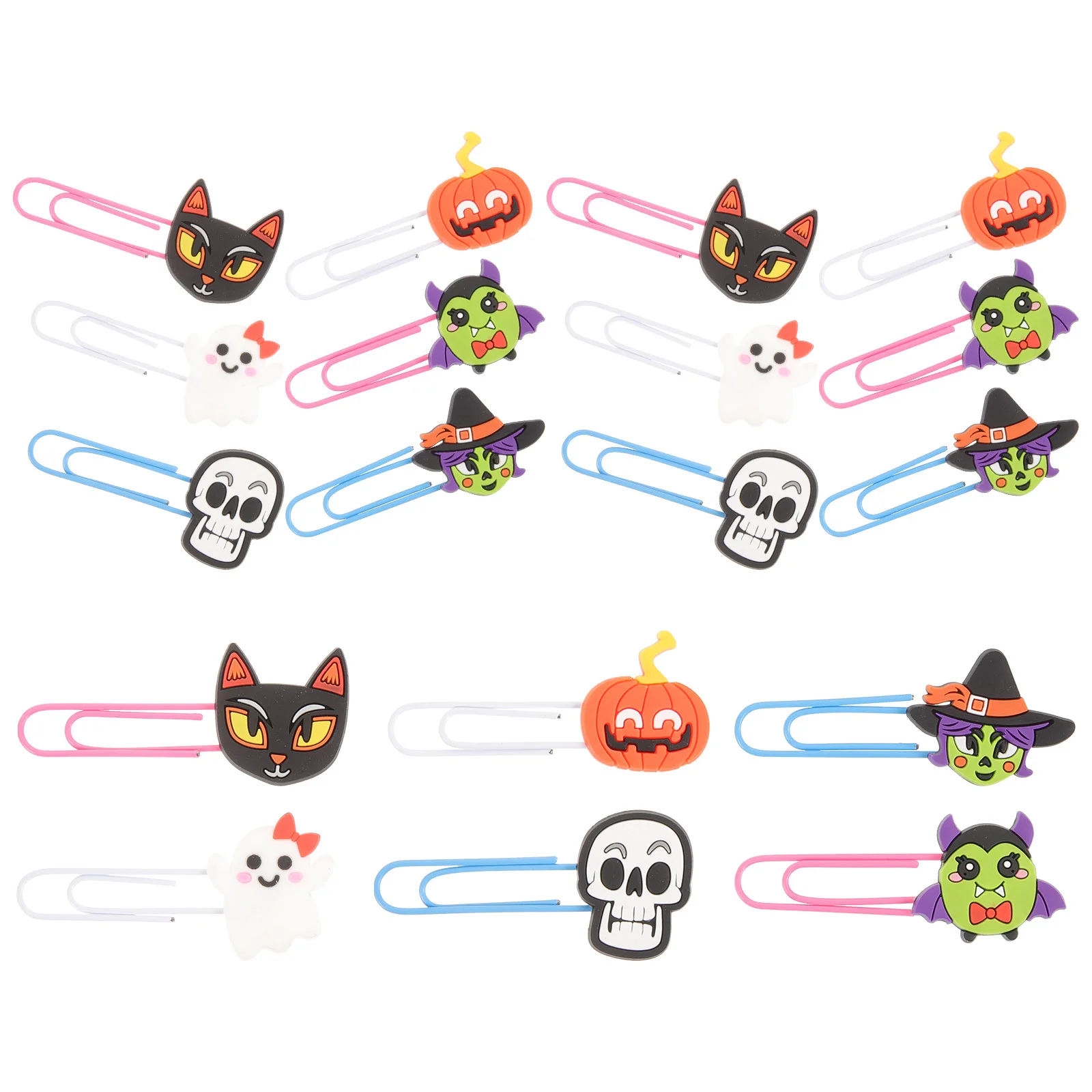 

20Pcs Halloween Paper Clip Halloween Bookmark Halloween Paperclips Reusable Bookmark Paper Clip