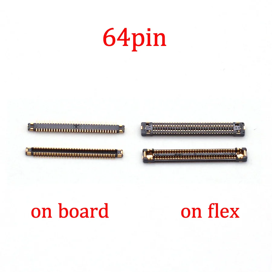 10 шт. 64-контактный ЖК-дисплей FPC разъем на материнской плате для Samsung Galaxy S9 G960 G960F G960U S9 Plus/S9 + G965 G965F Note 8