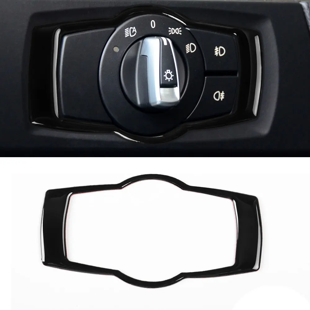 

Carbon Fiber Interior Car Headlight Switch Button Frame Sticker Cover Trim Decal For BMW 3 Series E90 E92 E93 2005-2012 Styling