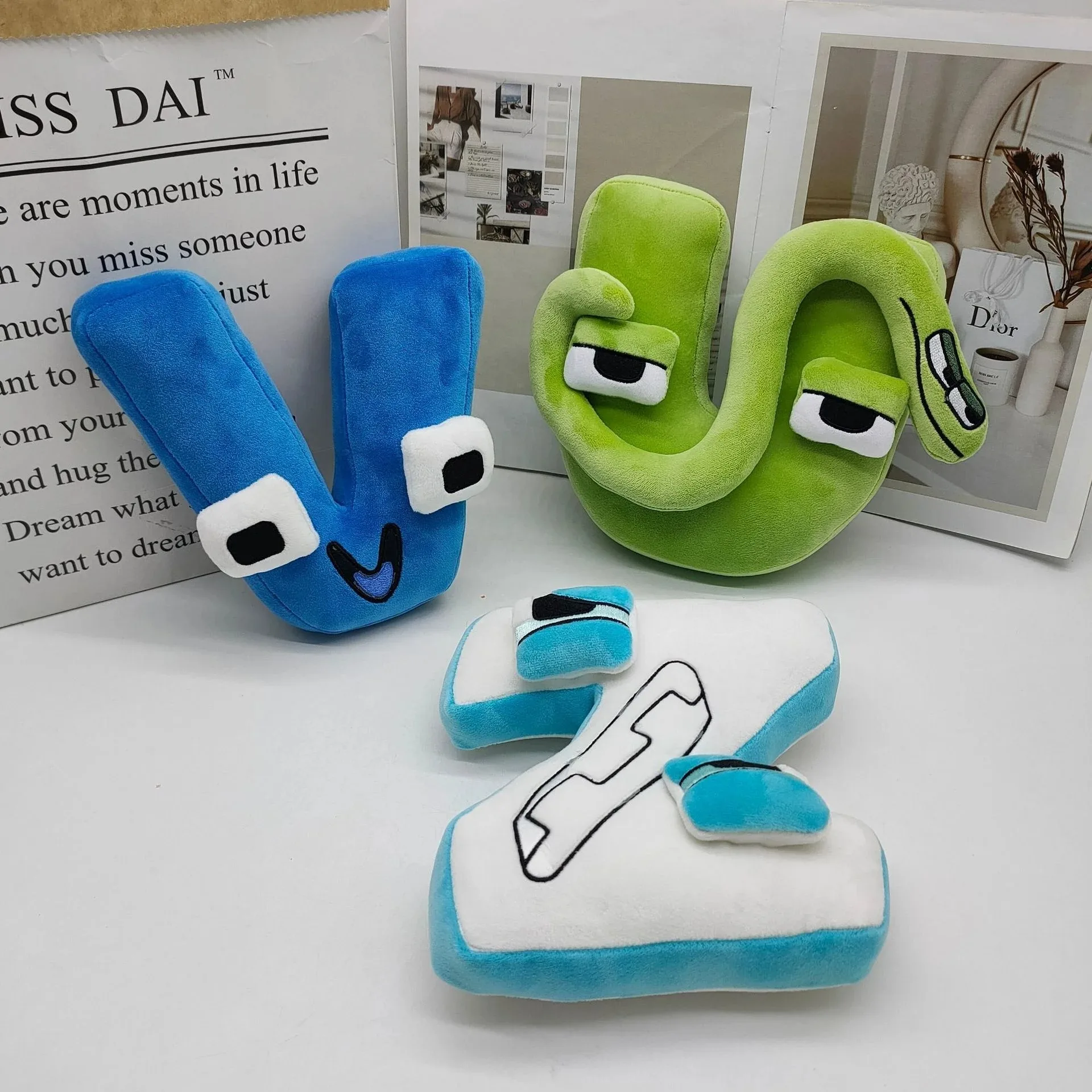 Кукла с алфавитом мягкая игрушка экшн-фигурка Детская образовательная кукла для